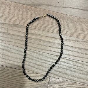 Bloomingdale's Black Pearl Necklace